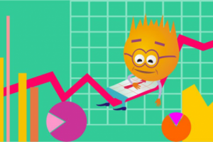 Персонаж Мистер График - иллюстрация