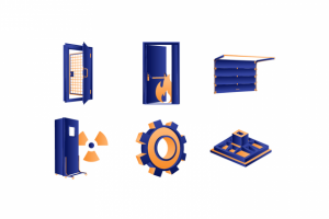 Иконки железных дверей