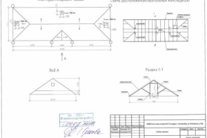 Схема устройства скатной кровли г. Екатеринбург