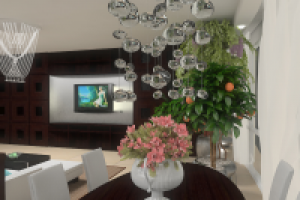 Квартира. "Кутузовская Ривьера". Гостинная-Кухня