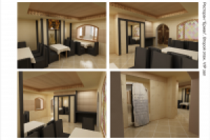 "Ермак", Технологический эскиз отделочных материалов