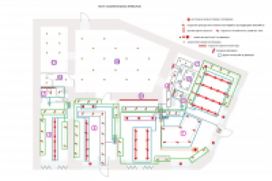 План групп освещения ресторана
