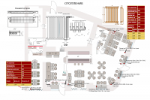 Чертёж монтажа отопления для ресторана "Как Есть"