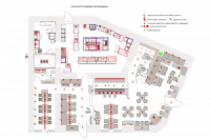 План освещения в кафе