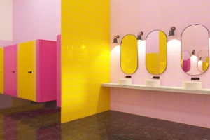 Общественный туалет. Фермерский рынок.