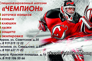 Визитка "Чемпион" 2 стороны