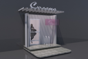 Эскизные поиски входной группы для студии загара.