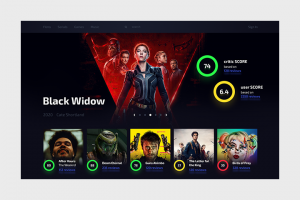 Дизайн сайта - агрегатор рецензий