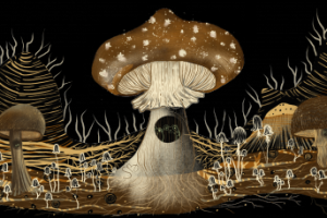 Осенний принт для эмалированной кружки