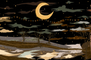 Осенний принт для эмалированной кружки