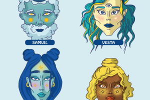 Разработка персонажей для стикеров