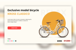 Сайт под ключ "Эксклюзивные модели велосипедов"