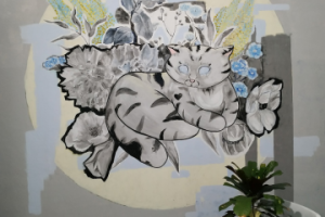 Киса в саду