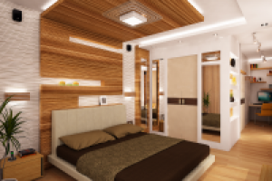 Дизайн проект Таун-хауса. Спальня