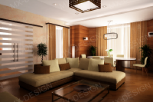 Загородный дом. Гостиная