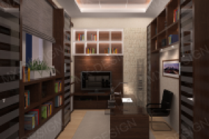 Загородный дом. Кабинет