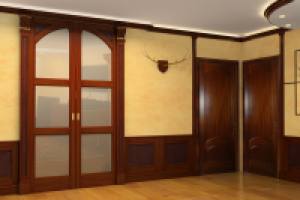 Квартира на ул. Ак. Анохина. Коридор в дереве