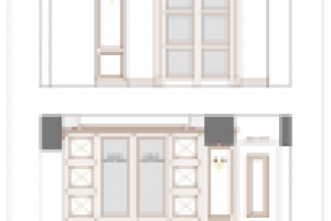 Квартира на тверской. Развертки по коридору