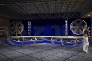 Таким мог быть интерьер дискотеки во Дворце Республики в Минске