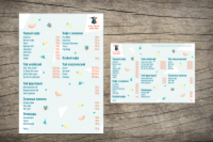 Летнее меню для кофейни