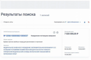 выигранный тендер