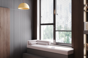 Темный интерьер с темными оттенками