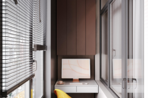 Темный интерьер с темными оттенками