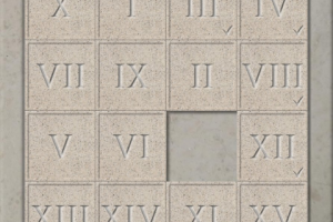 Компьютерная игра-пятнашки Римские цифры