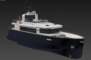 3D моделирование яхты для компании Popilov Yachts 01