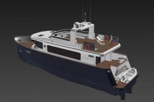 3D моделирование яхты для компании Popilov Yachts 02