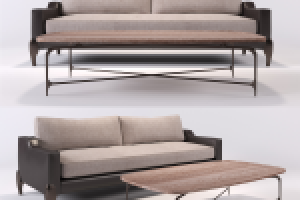 3D model castedesign CHALK SOFA & Table
