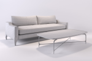 3D model castedesign CHALK SOFA & Table edges