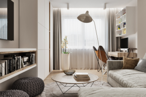 Объединённая Гостиная и Спальня