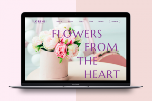 Landing page for florists services