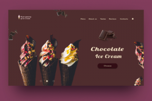 First screen for ice-cream