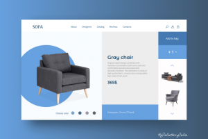 Website design for a furniture store