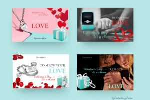 Тематические баннеры к 14 февраля от Tiffany