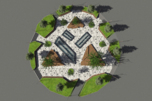 Сквер вид сверху