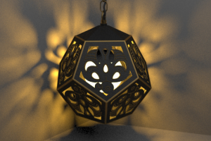 3d модель светильника (2)