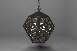 3d модель светильника