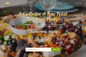 Landing page для рекламы услуг кейтеринга