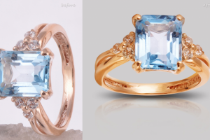 Ретушь золотого кольца