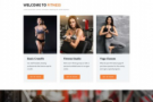 Landing page на тему фитнеса