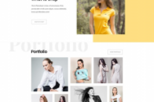 Минималистичное женское портфолио