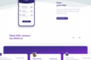 Landing page абстрактного приложения