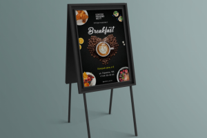 Рекламный плакат и флаер для кофейни "Почему Нет?" г. Краснодар