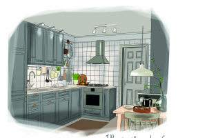 Иллюстрация интерьера