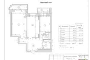 Дизайн-проект. Обмерочный чертёж.