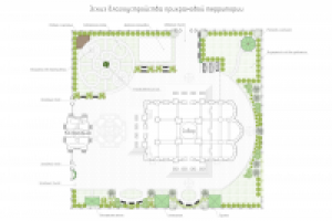 Благоустройство территории храма Св.Троицы - г. Яхрома