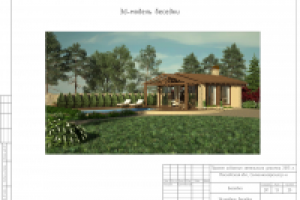 Проект всесезонной беседки - модель